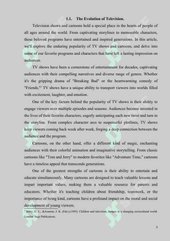 Tv Shows and Cartoons Our Favourite Programs and Characters. 5