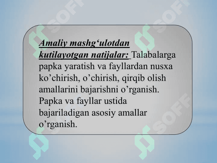 Windows OTda ishlash ko‘nikmalarini takomillashtirish 2