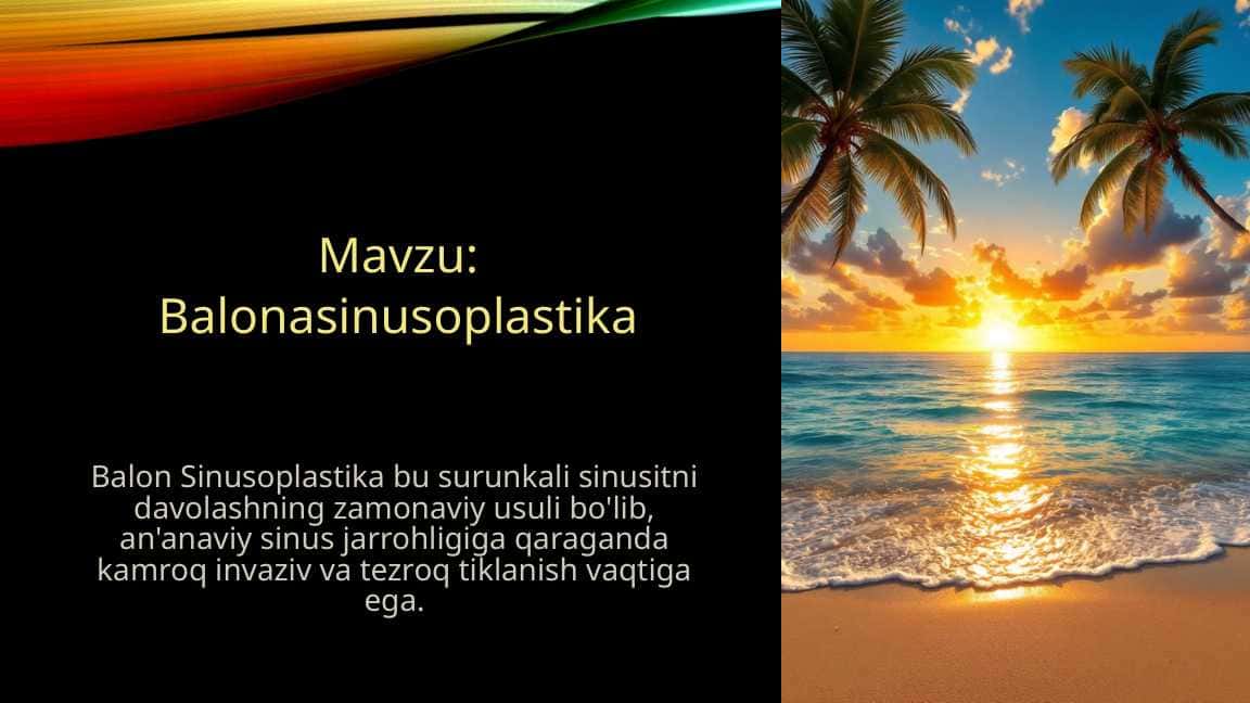 Balonasinusoplastika