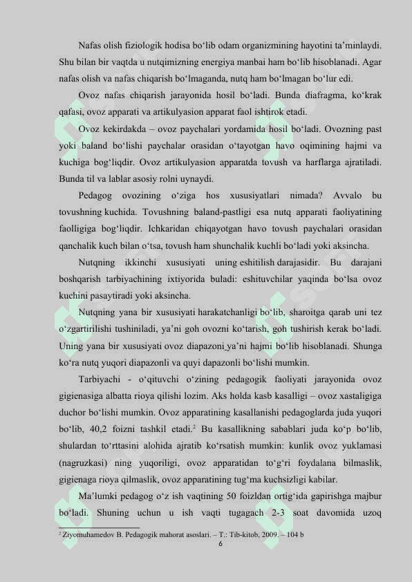 Nutq texnikasi. 6