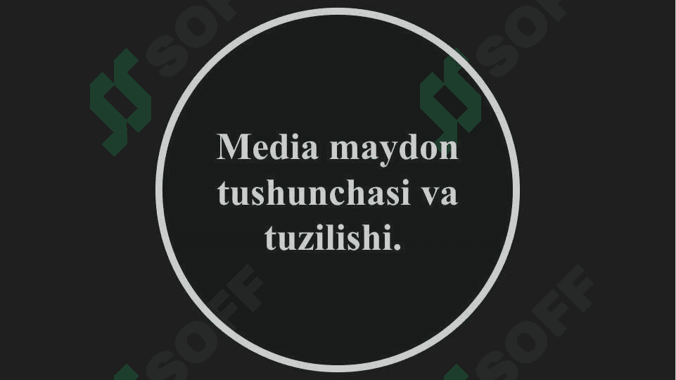 Media maydon tuzulishi va internet jurnalistikasida raqobat muhiti. 4