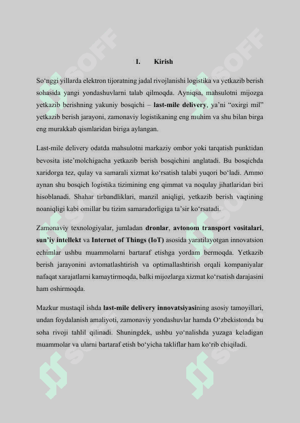 Last-Mile Delivery Innovatsiyasi 3
