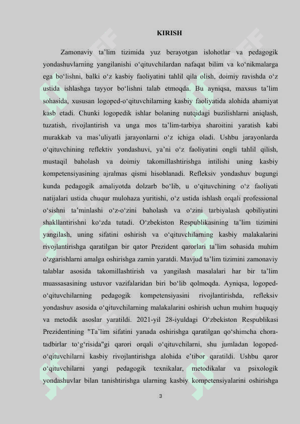 Refleksiv yondashuv asosida logoped-òqituvchi kompetensiyasini rivojlantirish 3