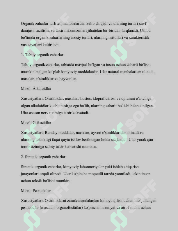 Organik zaharlarning tahlilida spektral usullarni qo`llash 3