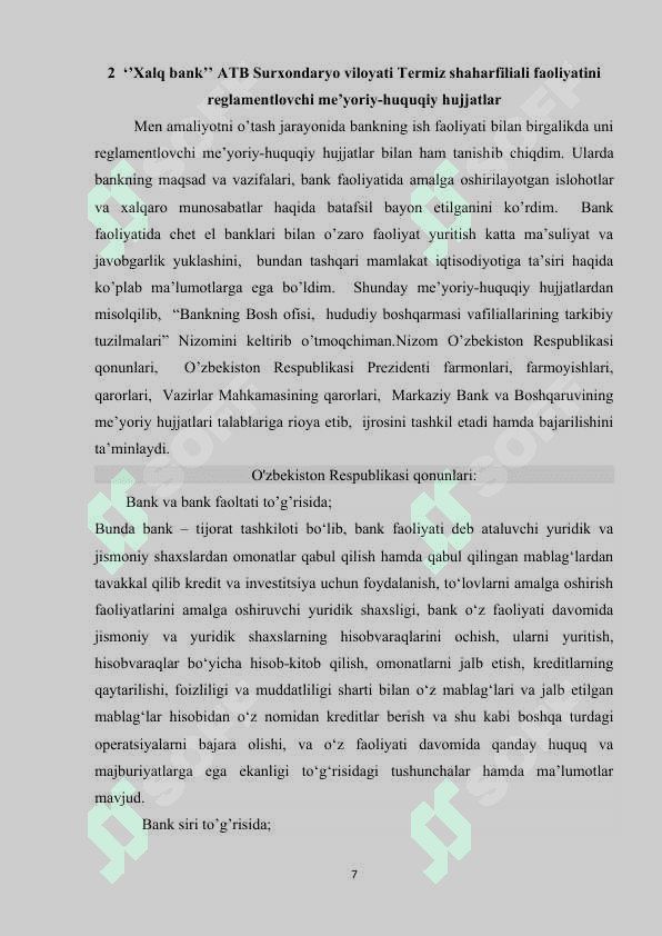 Xalq bank amaliyot hisoboti Termiz shahar 7