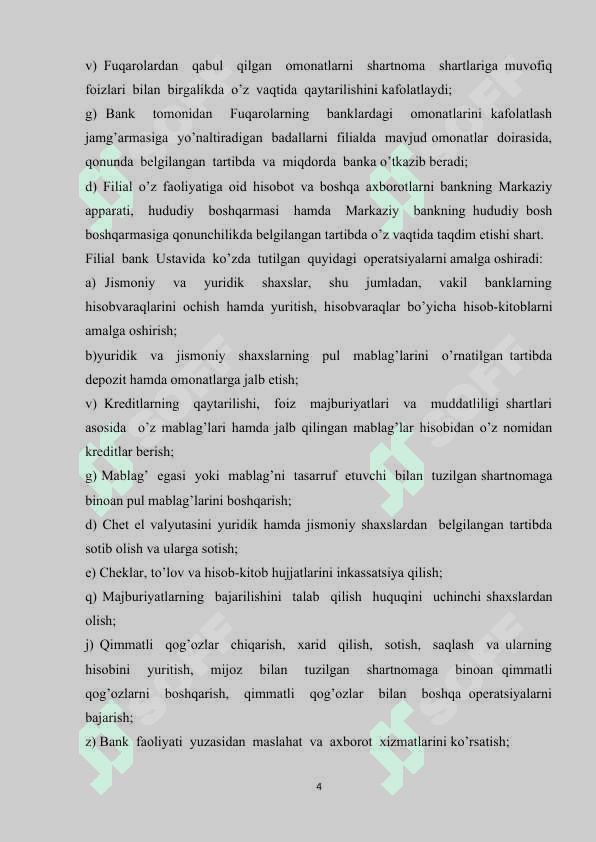 Agro bank amaliyot hisoboti  Denov tumani 4