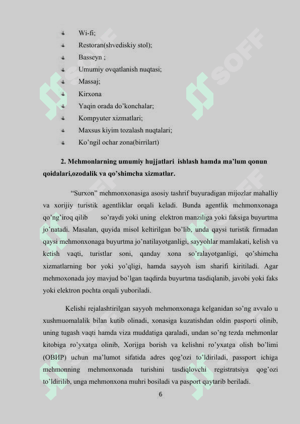 amaliyot hisoboti Surxon mehmonxonasi Termiz shahri 6