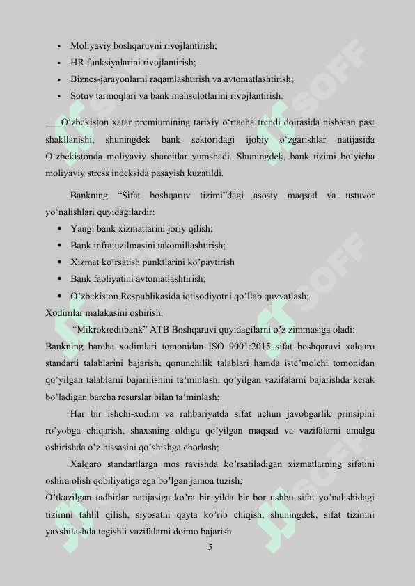 Mikrokreditbank bank amaliyot hisoboti Surxnondaryo viloyati uchun 5