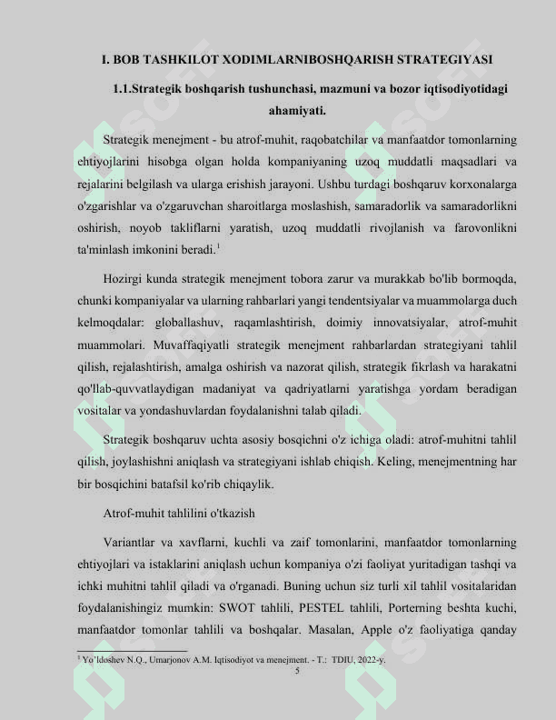 Tashkilotlarda xodimlarni boshqarish strategiyasi 5