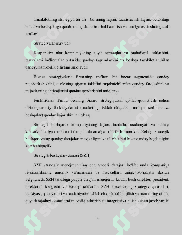 Tashkilotlarda xodimlarni boshqarish strategiyasi 8