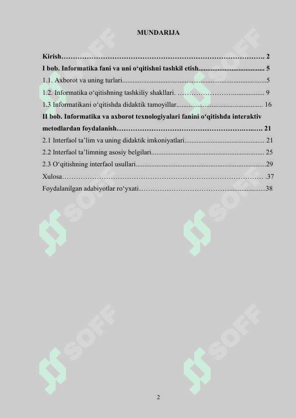 Informatika va axborot texnologiyalari fanini oʻqitishda interfaol metodlardan foydalanish 2