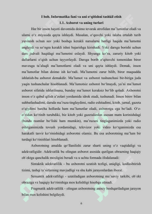Informatika va axborot texnologiyalari fanini oʻqitishda interfaol metodlardan foydalanish 6