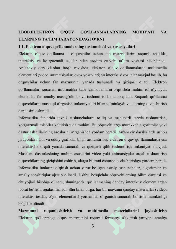 Informatika fanlarini o'qitishda elektron o'quv qo'llanma yaratish texnologiyasining ahamiyati 5