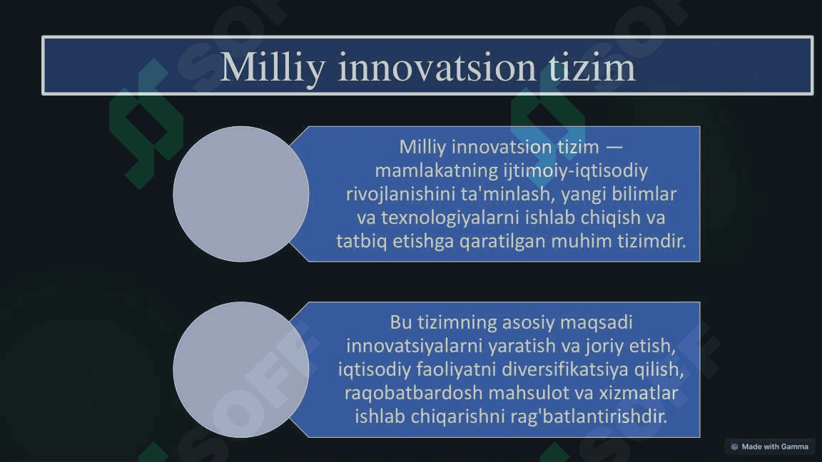 Milliy innovatsion tizim va innovatsion tadbirkorlik 3