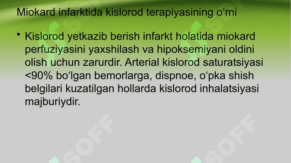 Miokard infarktida dastlabki shoshilinch yordam choralarini ko‘rsatish 7
