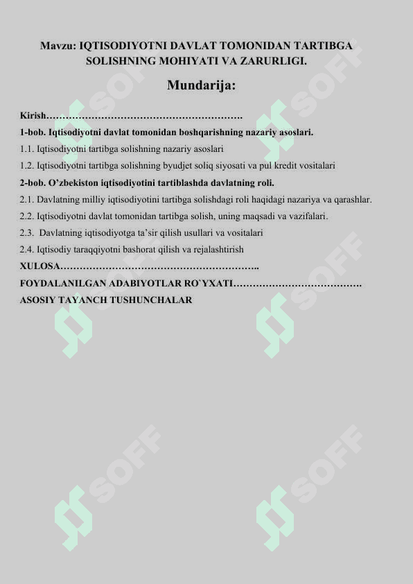 IQTISODIYOTNI DAVLAT TOMONIDAN TARTIBGA SOLISHNING MOHIYATI VA ZARURLIGI 3