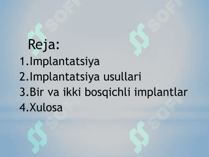 Implantatsiya usullari: bevosita, kechiktirilgan, bir va ikki bosqichli 2