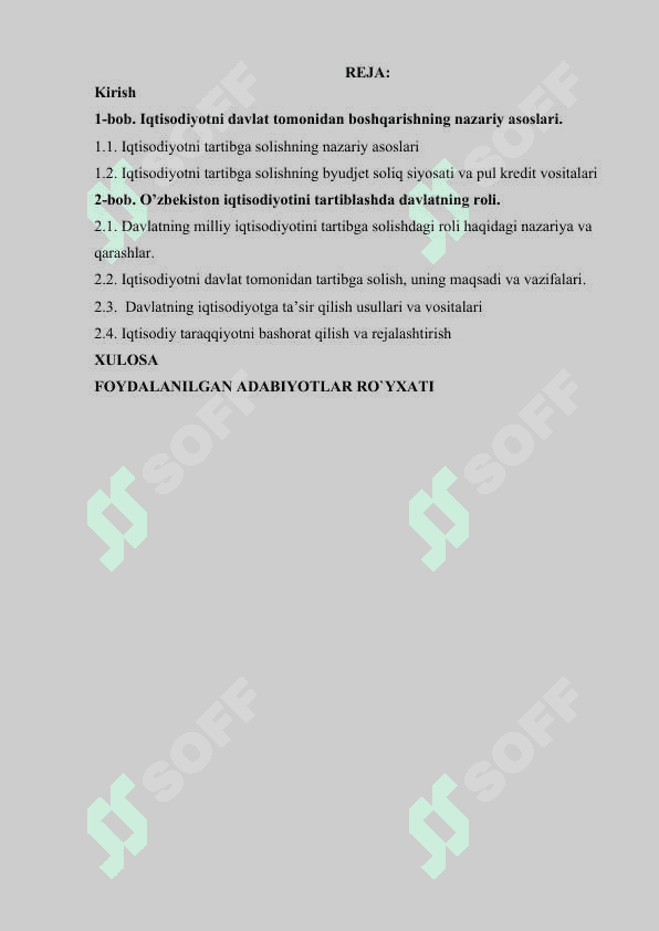 IQTISODIYOTNI DAVLAT TOMONIDAN TARTIBGA SOLISHNING MOHIYATI VA ZARURLIGI 3