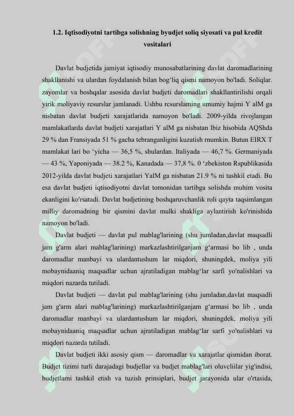 IQTISODIYOTNI DAVLAT TOMONIDAN TARTIBGA SOLISHNING MOHIYATI VA ZARURLIGI 8