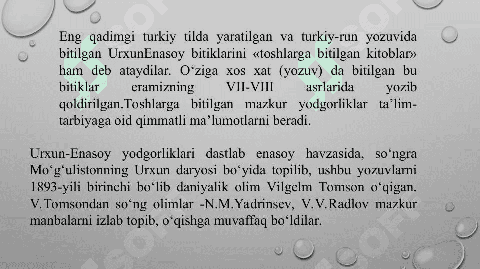 ENG QADIMGI YOZMA YODGORLIKLARDA TA’LIM- TARBIYA MASALALARI.  HADIS ILMI VA UNING TARBIYAVIY AHAMIYATI. 6