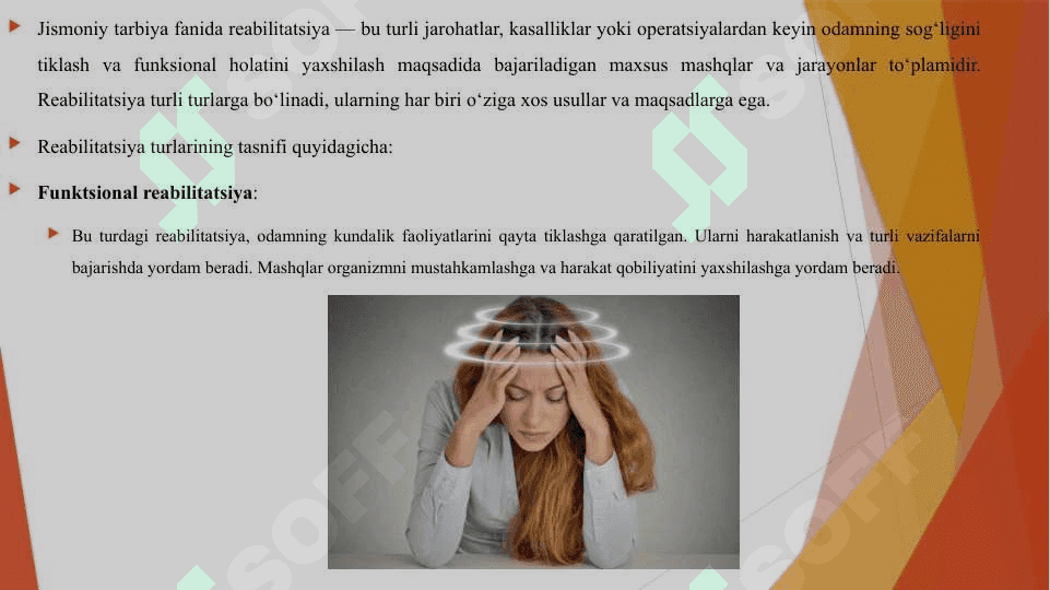 REABLITATSIYA TURLARINING TASNIFI. 3