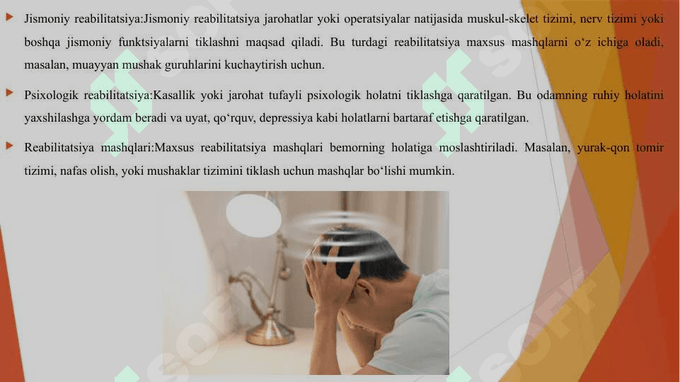 REABLITATSIYA TURLARINING TASNIFI. 4