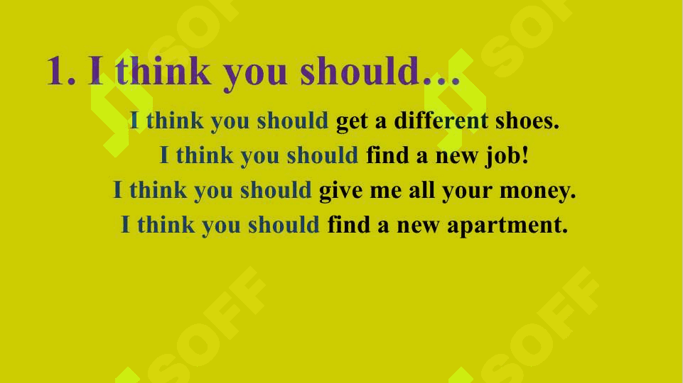 10 WAYS TO GIVE ADVICE 2