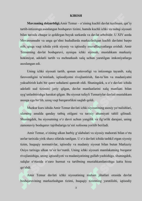 AMIR TEMUR DAVLATI ICHKI SIYOSATI 3