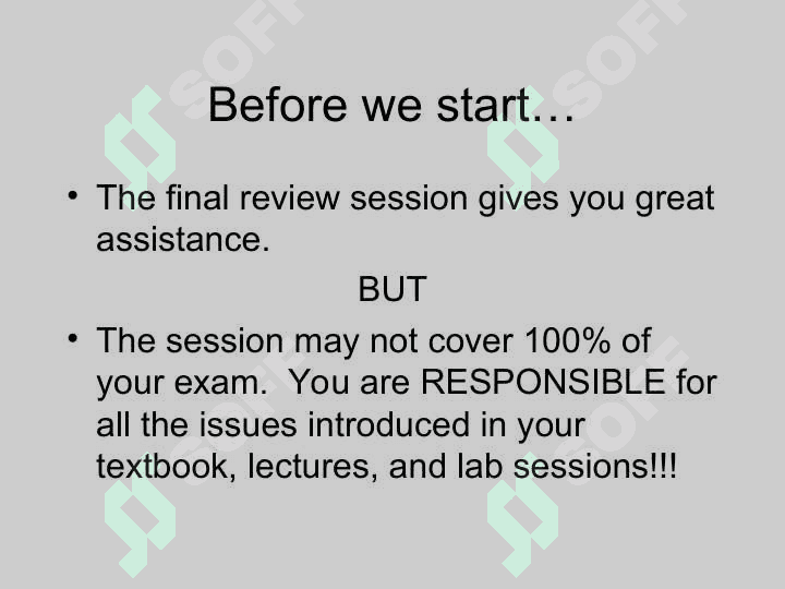 Review for Final 2