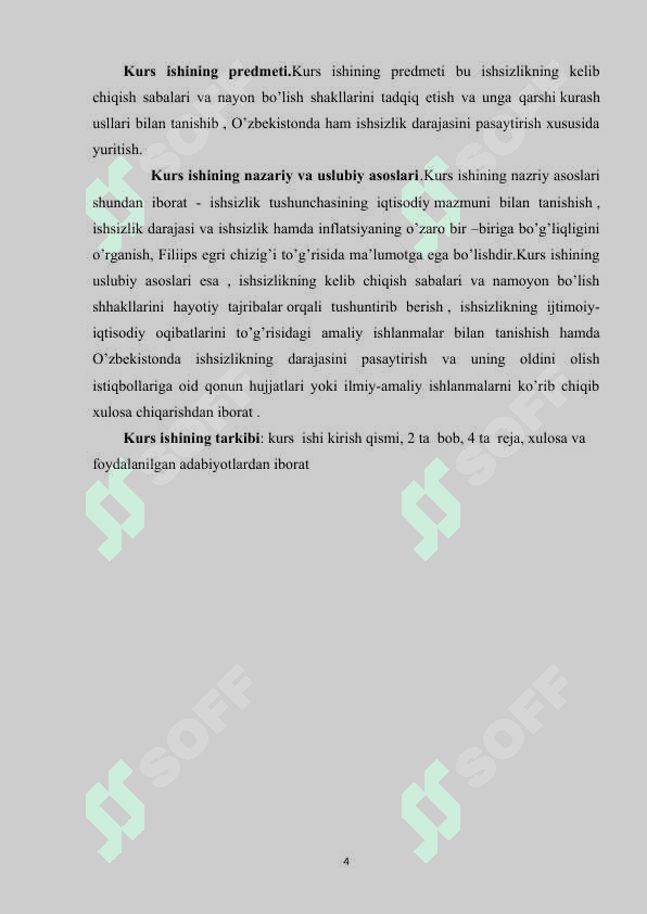 Ishchi kuchi, uning bandligi va ishsizlik 4