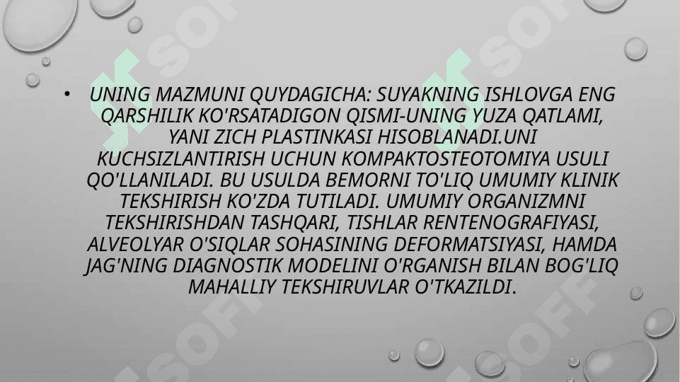 tish qatorlari deformatsiyalarining bartaraf qilishning apparatur-jarrohlik usuli 7