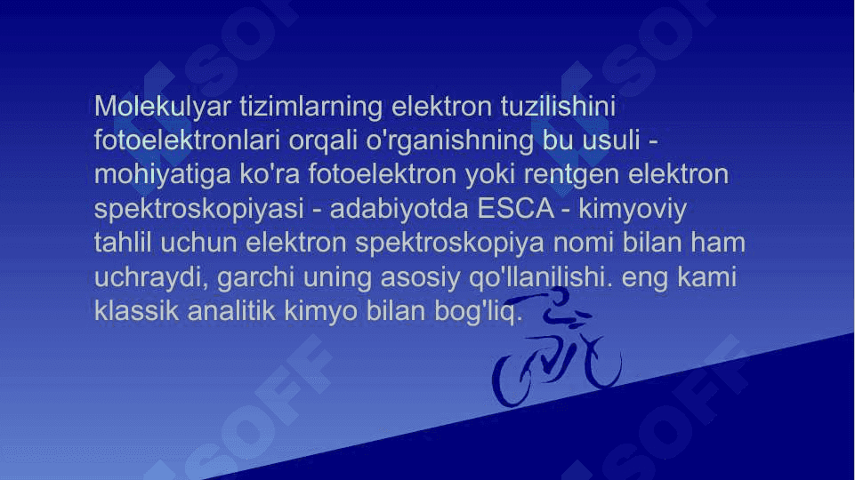 Fotoelektron (FES) va rentgenoelektron (RES) spektraskopiya 2