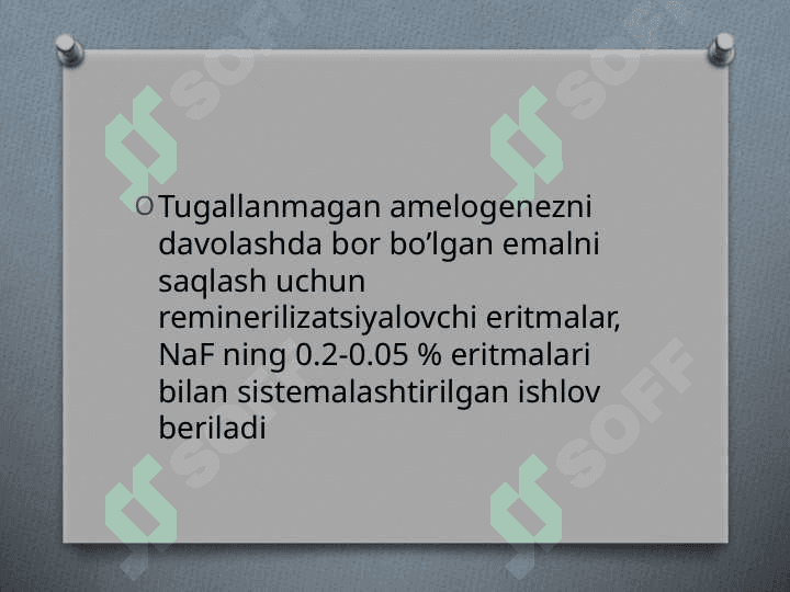 Tish qattiq to’qimasining irsiy kasalliklari 8