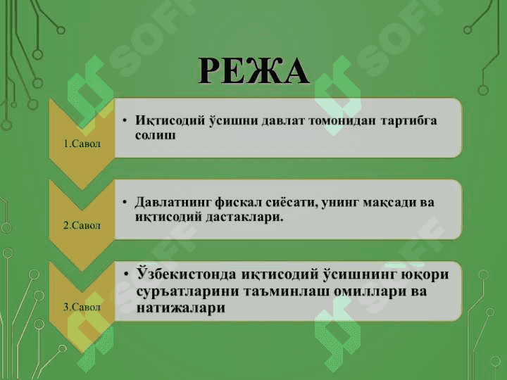 Ижтимоий-иқтисодий ривожланишни  дастурлаш, прогнозлаштириш ва режалаштириш 2