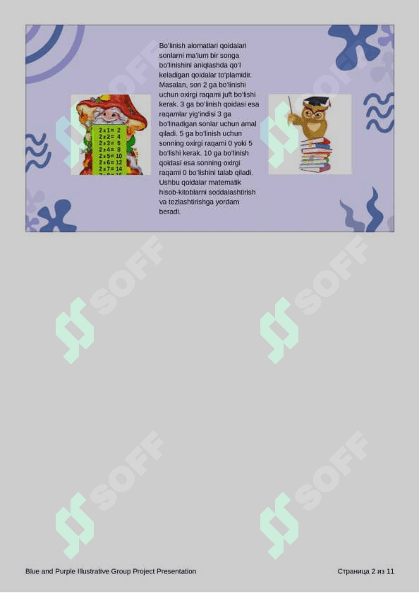 Matematikaga mustaqil talim uchun slayd referat 2