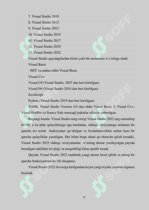 C# dasturlash tilidan Kurs ishi 8
