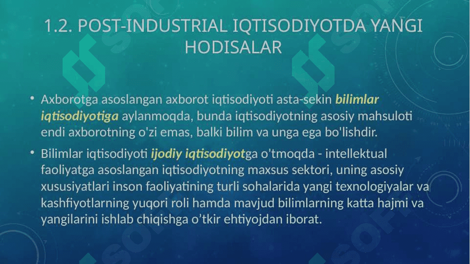 RAQAMLI IQTISODIYOT ASOSLARI 6