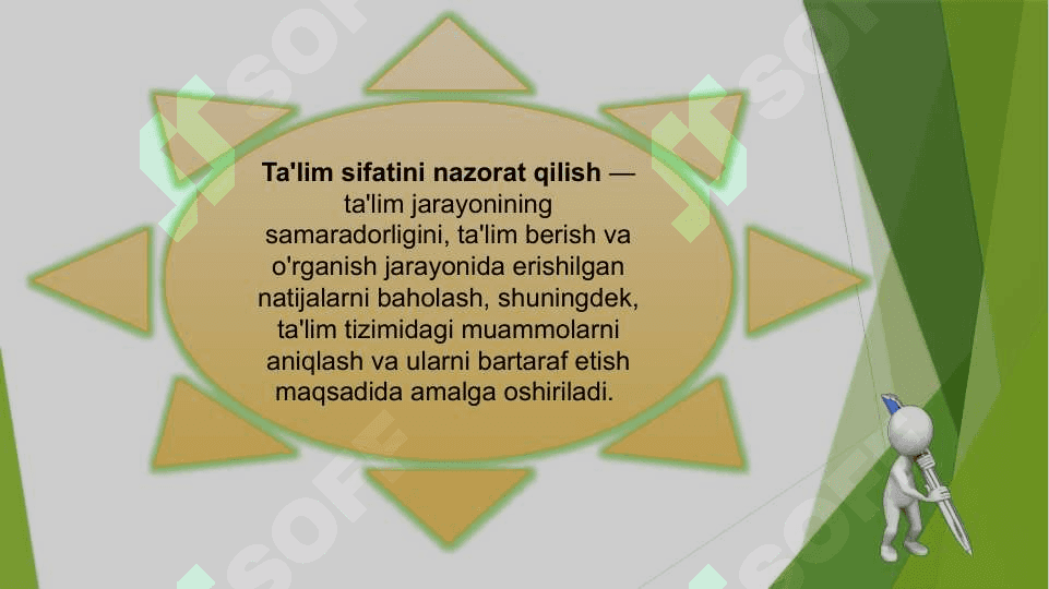 Ta’lim sifatini nazorat qilish va  uning  turlari. Muammoli ta’lim  texnalogiyasi  mohiyati va uning  turlari 3
