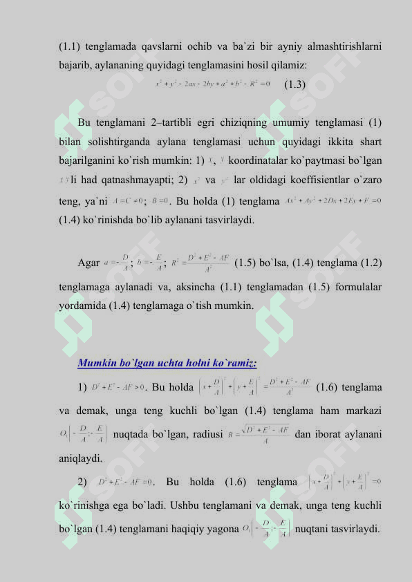Aylana ekvidistanta va orisikl. 3