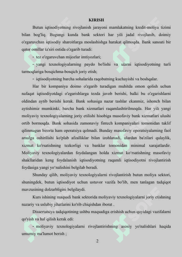 MOLIYAVIY TEXNOLOGIYALAR 2