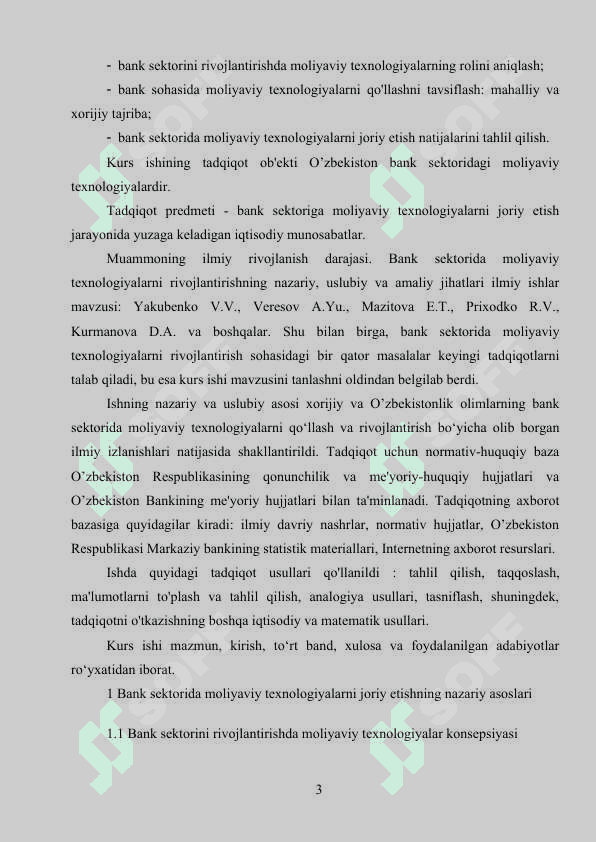 MOLIYAVIY TEXNOLOGIYALAR 3