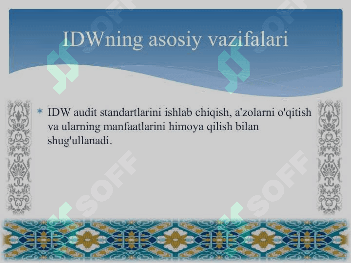 GERMANIYADAGI PROFESSIONAL BUXGALTERLAR TASHKILOTLARINING FAOLIYATI VA ULARNING MHXSLARNI QONUNIY TARTIBGA SOLISHDAGI TAJRIBASI 4