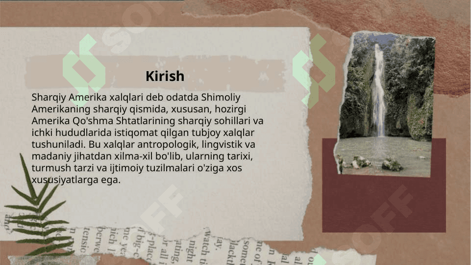 Sharqiy Amerika xalqlari 2