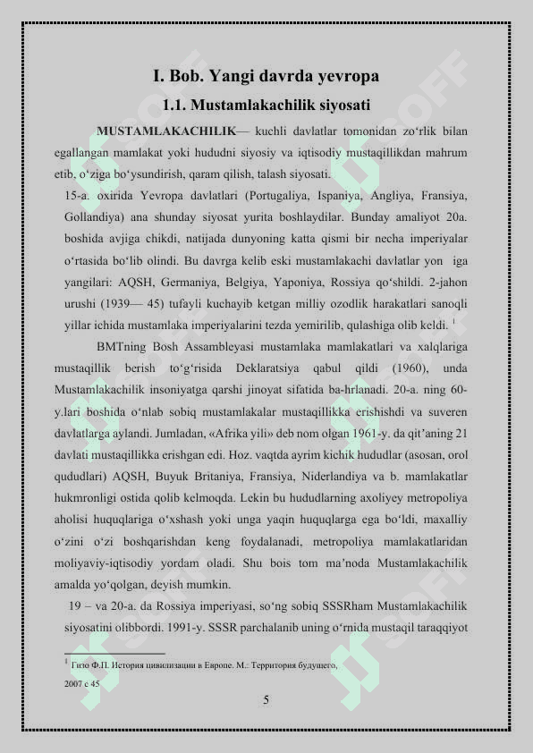 Yevropa davlatlarining mustamlakachilik uchun kurashi 5