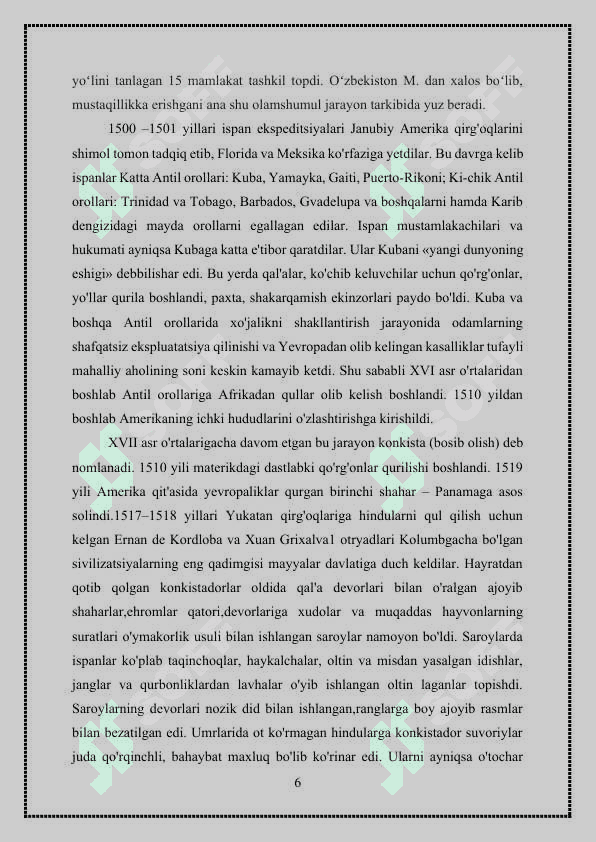 Yevropa davlatlarining mustamlakachilik uchun kurashi 6