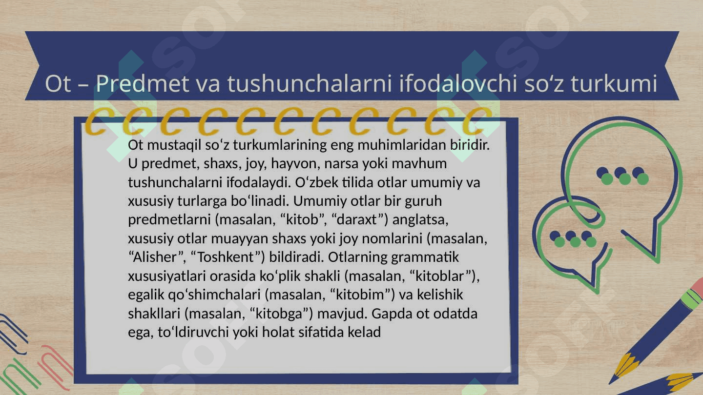 Mustaqil soʻz turkumlarI 3