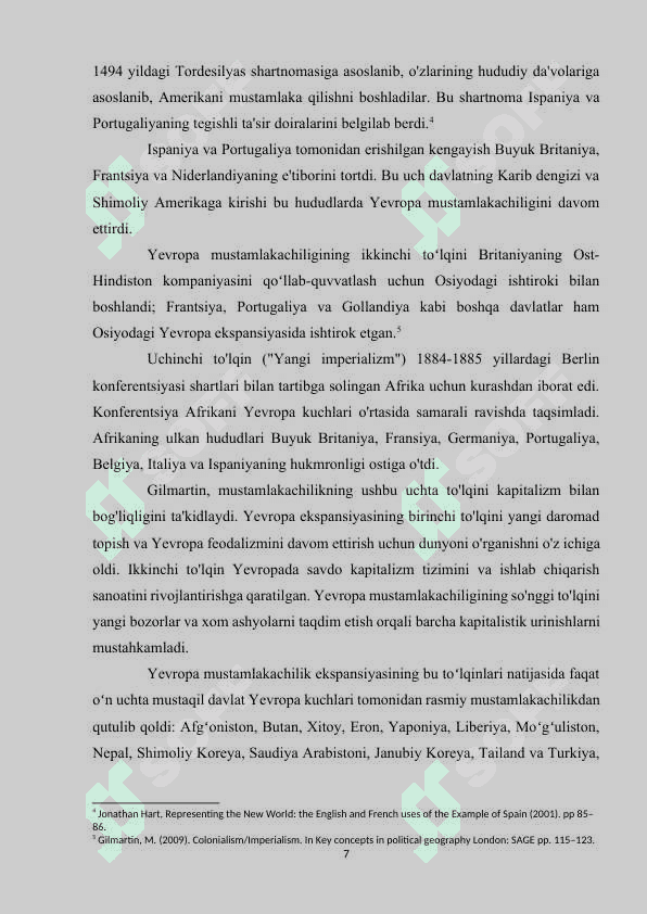 YEVROPA DAVLATLARINING MUSTAMLAKALAR UCHUN KURASHI XVIII XIX ASRLAR 7