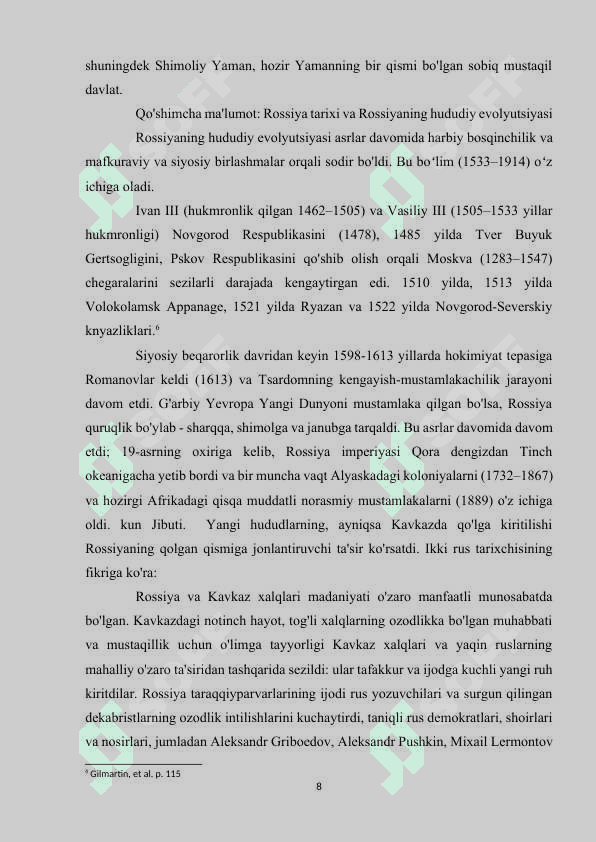 YEVROPA DAVLATLARINING MUSTAMLAKALAR UCHUN KURASHI XVIII XIX ASRLAR 8