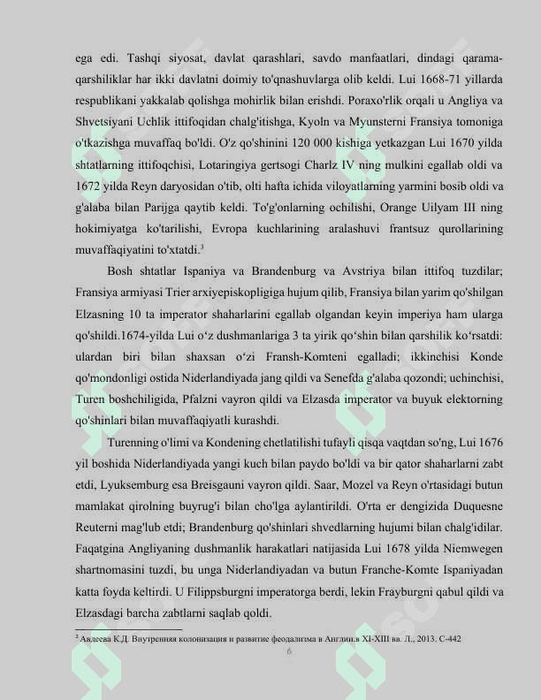 LYUDOVIK XIV NING ICHKI VA TASHQI SIYOSATI 6