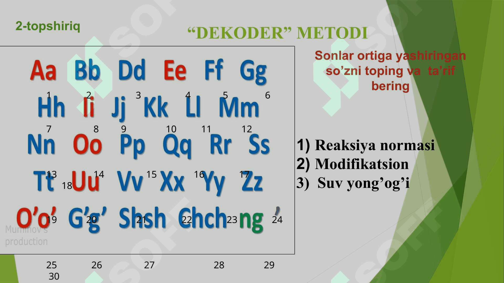 Mutatsion (genotipik) o‘zgaruvchanlik 6